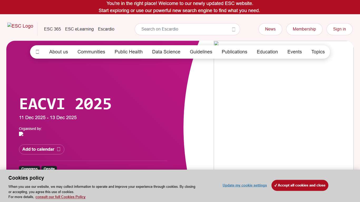 EACVI 2025 Leading Cardiovascular Imaging Congress